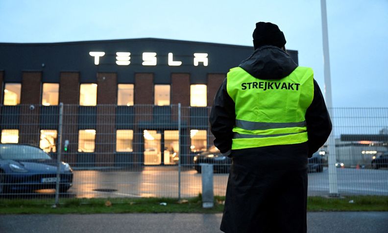 Tesla strike in Sweden heats up as nation’s largest union joins fray